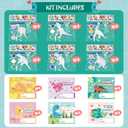 Shemira Valentine's Day Cards for Kids,24 Pack of Dinosaur Painting Kit with Valentines Greeting Cards for Kids, Valentine's School Classroom Exchange Gifts, Valentines' Party Favor Supplies