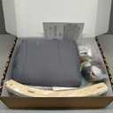 Blissful Diary Baby Play Gym & Activity Mat, 5 Developmental Zones Wooden Tummy Time Mat with 5 Detachable Sensory Toys for Motor Skills & Sensory Development, Baby Essentials Shower Gift (Gray Round)