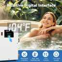 NEWTRY 5.5KW SPA Heater, 220V Electric Pool Heater Hot Tub Thermostat