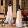 Halloween Decorations - Halloween Decorations Outdoor - Set of 3 Light Up Spooky Ghosts Decoration with 8 Light Modes Timer Remote- Indoor Cute Party Ghost Decor for Yard Porch Lawn Home Front Door