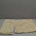 Pidada Hand Towels Set of 2 Leaf Pattern 100% Cotton Absorbent Soft Decorative Towel for Bathroom (Light Brown)