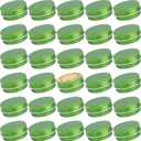 30 Pack 0.5 oz Aluminum Tin Jar with Screw Lid 15 ml Round Refillable Containers