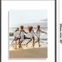 Americanflat 16x20 Floating Picture Frame with Shatter-Resistant Glass - Fits 13x19 Photos or Smaller - Slide-In Photo Frame - Fusion Float Collection - Floating Frames for Wall Display - Black