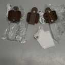 Battery Operated Motion Sensor Wall Sconces Set of 3, Motion Sensor Wall Light Wireless, Magnet Rechargeable LED Lights, Stairs Lights, Decor for Bedroom, Hallway, Living Room, Closet (Walnut Wood)