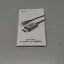 acer USB C to HDMI Cable for Home Office 6.6FT (4K@60Hz), Thunderbolt 4/3 Compatible, High-Speed Type C to HDMI 2.0 Braided Cord for MacBook, iPhone 17/16 Pro/Max, iMac, iPad Pro, Galaxy S25, Surface