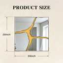 QDSSDECO Irregular Wall Mirror, 28" x28", Asymmetrical Vanity Decor