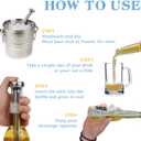 PONPUR Gifts for Men Dad, 4pc Beer Chiller Sticks, Christamas Anniversary Birthday Gifts Idea for Husband Him, Cool Home Bar Accessories Presents for Beer Lover, White Elephant Gift for Adult