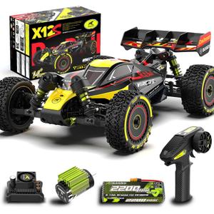 RLAARLO 1/12 Brushless RC Cars for Adults, Max 50 MPH Fast RC Buggy, All Terrain High Speed Remote Control Car Hobby Off-Road RC Truck 4x4 Monster Trucks