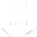 DOITOOL 17 Inch Clear Plastic Vertical Blind Wand with Hook and Grip Replacement Curtain Pull Rod Accessories for Window Blinds in Home and Office