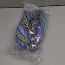 Universal 15inch Ethnic Style Baja Blanket Steering Wheel Cover with Coarse Flax Cloth and Sweat Absorption Anti Slip Car Wrap (Boho Blue)