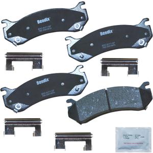 Bendix Priority1 CFC785 Disc Brake Pad Set for Escalade,ESV,EXT,Astro,Avalanche 1500,2500,C2500,Express,Silverado,Classic,3500 HD,Sonora,Suburban,Tahoe,GMC Safari,Savana,Sierra,Yukon,XL,Hummer H2