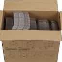 HORLIMER 4x4x2 inches Shipping Boxes Set of 100, White Corrugated Cardboard Box Literature Mailer