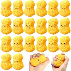 Gemscream 20 Pcs Chicken Stress Balls for Adults Funny Inspirational Stress Relief Squeezable Mini Balls Motivational Funny Thank You Gifts for Coworker Employee Teacher Appreciation