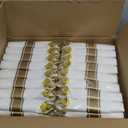 Supernal 120Pack Gold Plastic Silverware Wrapped Plastic Cutlery Set with Napkin,Pre Rolled Napkins with Cutlery Set,Rolled Silverware Disposable For Valentine's Day Mother's Day and Easter