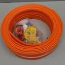 Flexible Race Car Track for Kids, Compatible with Hot Wheels and 8 Diecast 1/64th Cars, Flex Track 15 Ft Starter Set for Ages 3 4 5 6 7 8, Christmas & Birthday Gift for Boys and Girls (Orange)