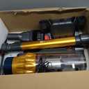 Cordless Vacuum Cleaner, 650W/55KPA/70 Mins Vacuum Cleaners for Home with Self-Standing, Anti-Tangle Brush, Smart Display and 1.8L Cup Cordless Stick Vacuum Cleaner for Pet Hair/Carpets (Gold)