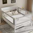 3-Piece King Size Bed Rails for Toddlers - Height Adjustable Baby Bed Rail Guard Specially Designed for King Size (78.74 x 78.74 x 74.8 Inch)