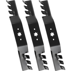 942-04053C Mulching Blades Compatible with 50'' Cub Cad et Deck, 942-04053X Mower Blades Fit for Cub Cad et, T roy Bilt, MTD RZT 50 LT LTX 1050, Replace for 742-04053 742-04053A Toro 112-0316,3 Pack