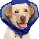 Dog Cone - Soft Cone for Dogs After Surgery, Comfy Cones for Large Dogs to Stop Licking, Adjustable Soft Dog Cone Collar, Elizabethan Pet E-Collar for Wound Healing, Blue, Large
