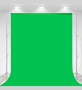 Green Screen Backdrop, 90x200 Inch Photography Greenscreen Background Sheet Fabric Kit for YouTube Video Streaming Zoom, Small Photo Chromakey Polyester Cloth Curtain with 4 Clip