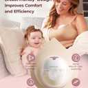 Momcozy M5 Smart APP Controlled Wearable Breast Pump, Hands-Free Wireless Electric Pump, 3 Modes 9 Suction Levels, BPA-Free, Portable Lightweight, 24mm Flange, 2-Pack Cozy Red