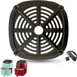 2.6QT Air Fryer Replacement Grill Pan for DASH Tasti-Crisp Electric Air Fryers, Upgraded Grill Crisper Plate Tray Grate Rack Shelf Grid for DASH 2.6QT Air Fryer, Dishwasher Safe, Nonstick