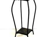 Zhongma 2 Tier 30" Tall Plant Stand with Colorful Slate Top for Balcony, Home, Garden, Backyard Patio with Adjustable Leveling Feet