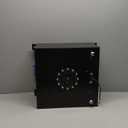 Universal 10 Gallon 40L Fuel Cell Tank with Cap and Level Sender Polished Aluminum Black