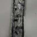 VAEHOLD Black Hat and Coat Wall Mount Rack 5 Hooks for Robes, Bags, Keys, and Towels Bathroom Towel Hanger Organizer (2 Pack)