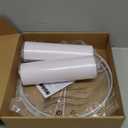 White Lamp Shades Set of 2, Drum Large Lampshades 13" Top x 13" Bottom x 10" High, Replacement Lamp Shades Natural Linen for Table Lamps Floor Lamps, Easy Assembly Required