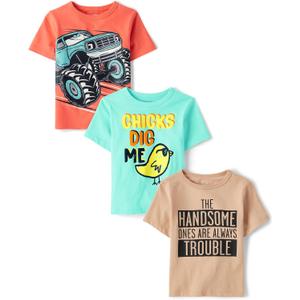 The Children's Place Baby Boys' Graphic T-Shirts (3-Pack) 2T