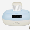 Avec Maman La Caresse Baby Wipe Warmer - Baby Essentials for Boys - Wet Wipe Dispenser - Adjustable Heat Settings Digital Display - Blue
