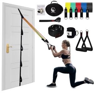 Slim Panda Door Anchor Strap for Resistance Bands | Multi Point Anchor Gym Attachment for Home Fitness, Door Resistance Bands for Workout, Strength Training