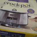 Crock-Pot Large 8-Quart Programmable Slow Cooker with Auto Warm Setting Black Stainless Steel