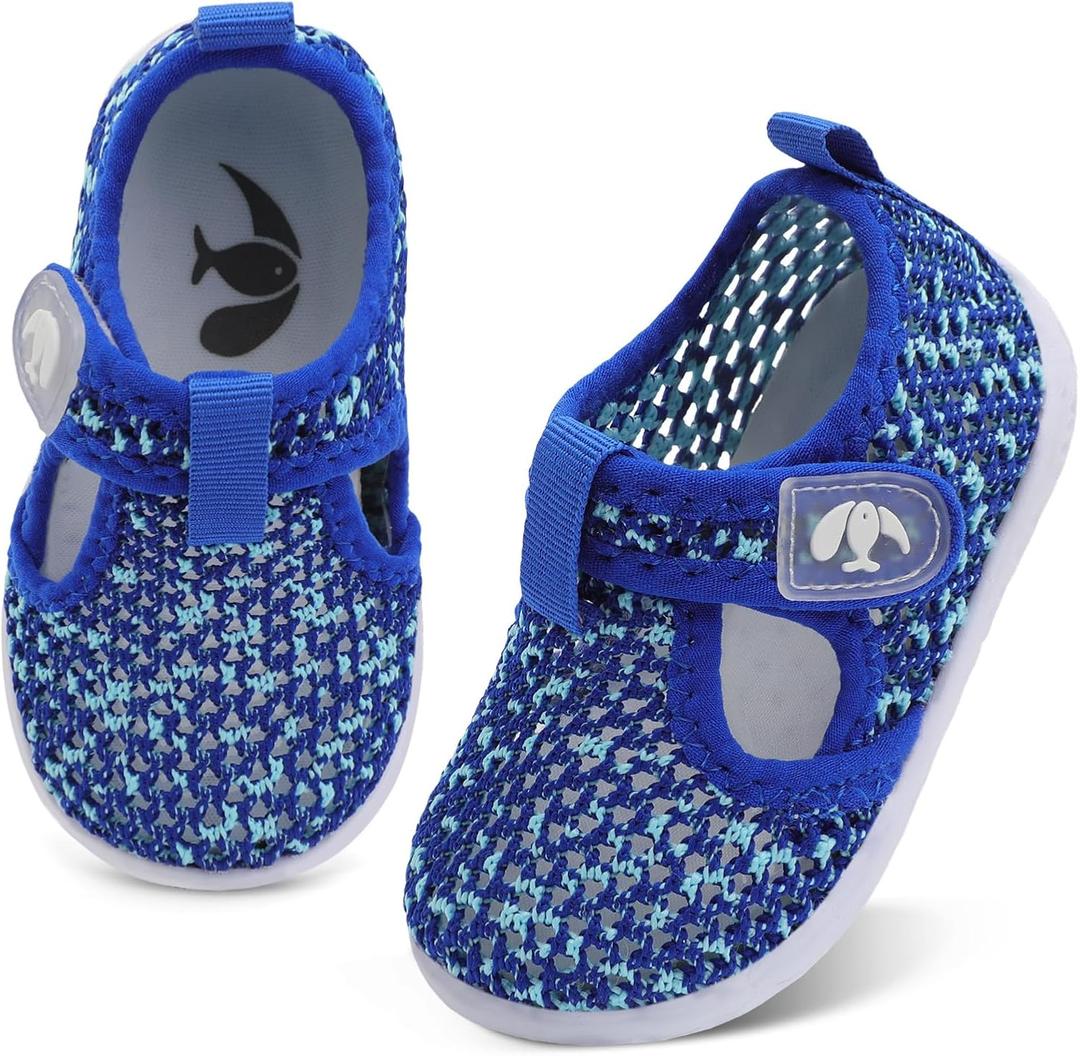 FEETCITY Boys Girls Water Shoes Kids Aqua Socks Quick Dry Barefoot for Beach Swimming Pool 7 Toddler