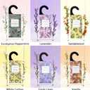 ROSE COTTAGE Large 12 Packs Fresh Linen Hanging Closet Deodorizer Air Freshener Long Lasting Scented Sachets Smell Goods for House