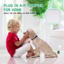 2 Pack Negative Ion Air Purifier With Night Light,Air Ionizers for Home Quiet and Portable Plug in Air Purifier for Bedroom Pet Toilet Kitchen and Office(2)