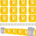 12 Pack Battery Holder for Dewalt 20V Battery Mounts Dock Holder Fit for DCB200 DCB201 DCB202 DCB203 DCB204(w/24 Screws, No Battery)