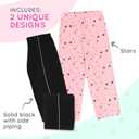 Mad Dog Girl's Pajama Pants - 2/3 Pack, Soft Micro Fleece Fashion Sleepwear Lounge. Sizes: 6-16 (M)