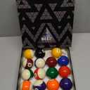 JAPER BEES Billiard Ball/ Pool Ball Set Complete 16balls 2-1/ 4" Regulation Size&Weight Resin Ball (Deluxe Standard