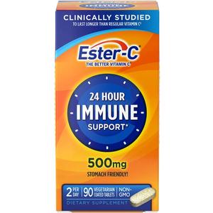 Ester-C Vitamin C Coated Tablets, 500 mg, 90 Count