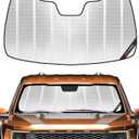 Pigenius Windshield Sun Shade for Ford F150 2021-2025. Reflective Aluminum Film Front Window Sunshade B