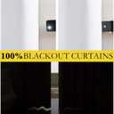 NICETOWN 100% Absolutely Blackout Linen Curtains with Thermal Insulated White Liner, White, 52 inches Wide, 72 inches Length Energy Saving Curtains for Living Room 2 Panels Set, Vertical Blinds