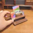 Dollhouse Decoration Miniature Accessories Dollhouse Worlds Smallest Computer Laptop Tablet Phone Simulation Accessories for Doll 1:6 1:12 Miniatures Play Set (Titanium Colour)