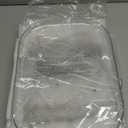 Oizeir Refrigerator Lazy Susan (2PK) - Clear Rectangular Fridge Organizer - Turntable Tray Lazy Susan for Refrigerator - Cabinet & Pantry Organizer - Smooth 360 Rotating Swivel Spinning Fridge Shelf (15.7" x 11.8" - 2-Pack)