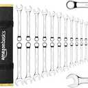 Amazon Basics Combination Metric and SAE Wrench Sets, Set of 24