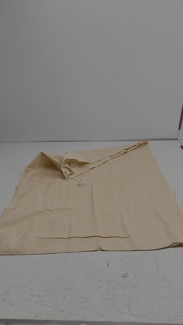 Simple Houseware Extra Large Natural Cotton Laundry Bag, Beige (28" x 36")