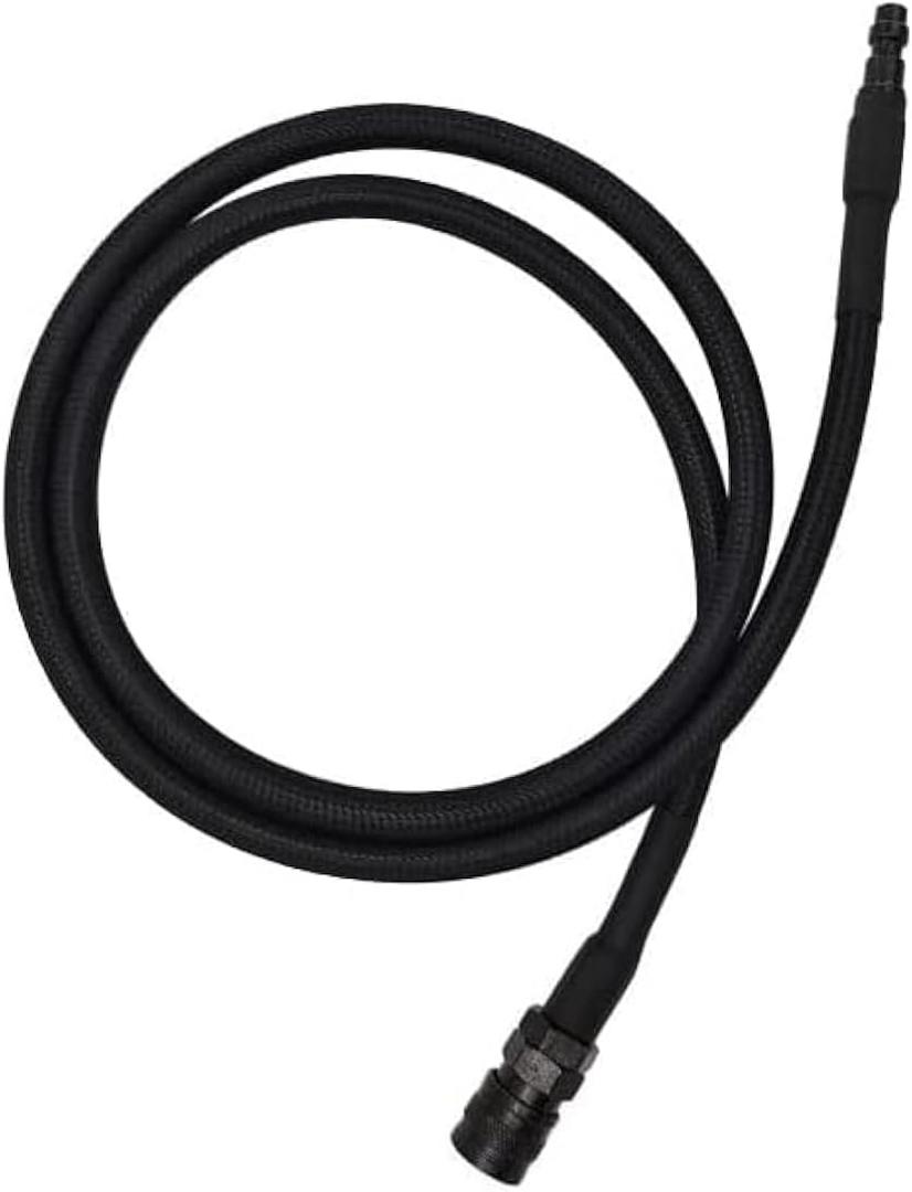 HPA Paintball Air SLP FLEX Hose Remote Line, Lower Pressure Co2 Hose with US Foster Coupler,1/8" Industrial Interchange