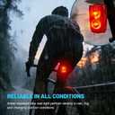 APECYC Bike Tail Light with Dual Light Heads, USB Rechargeable Bicycle Rear Light for Night Riding with 5 Modes Ultra Bright Safety Taillight for Road Mountain Commuter Cycling Accessories