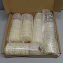 kakoya Flameless LED Candles with Timer 5 Pc Flickering Flameless Candles for Romantic Ambiance and Home Decoration Stable Acrylic Shell,with Embedded Star String，Battery Operated Candles（White）